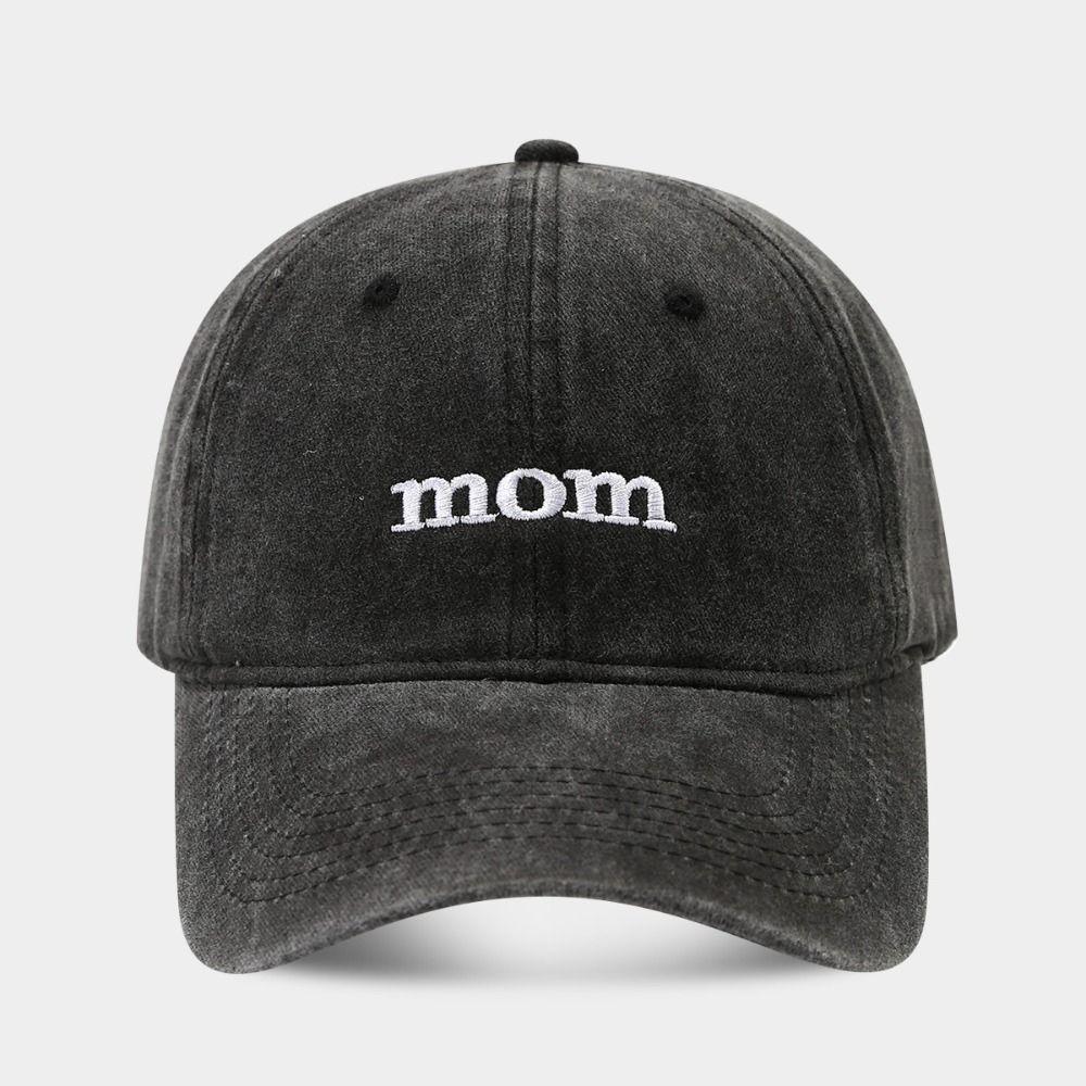 Adjustable Embroidery Baseball Cap Dad Mom Sunscreen Hats  For Man Women