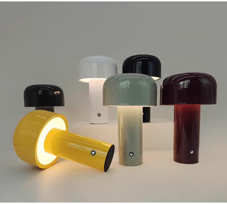 Nordic Style Mushroom Desk Lamp: Creative Bedside, Bar, Bedroom Atmosphere Light