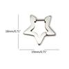 Stainless Steel Pentagram Star Ear Stud Sweet Cool Star Stud Earrings Jewelry Fashion Piercing Earrings Birthday Gift