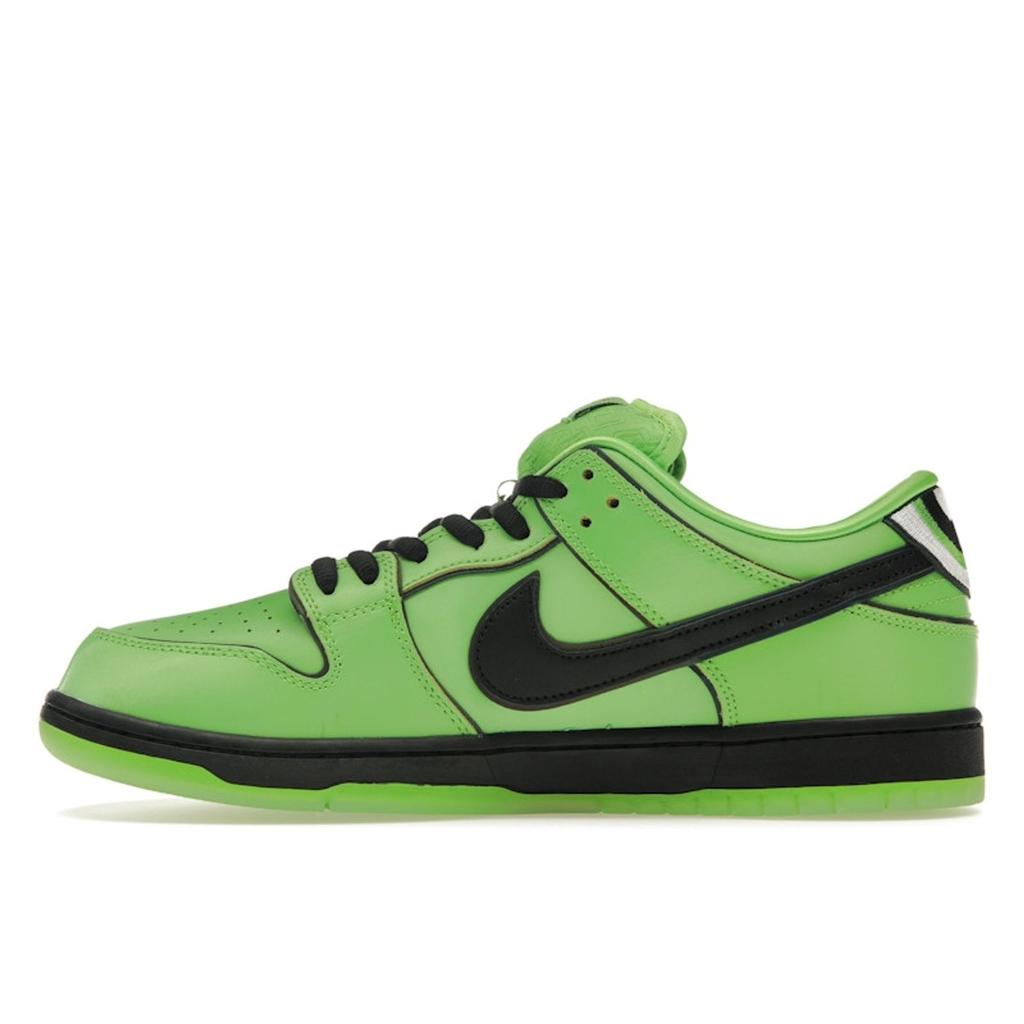 Nike The Powerpuff Girls X Dunk Low Pro SB QS Buttercup Unisex Sneakers Green Mean-Green Black FZ8319-300