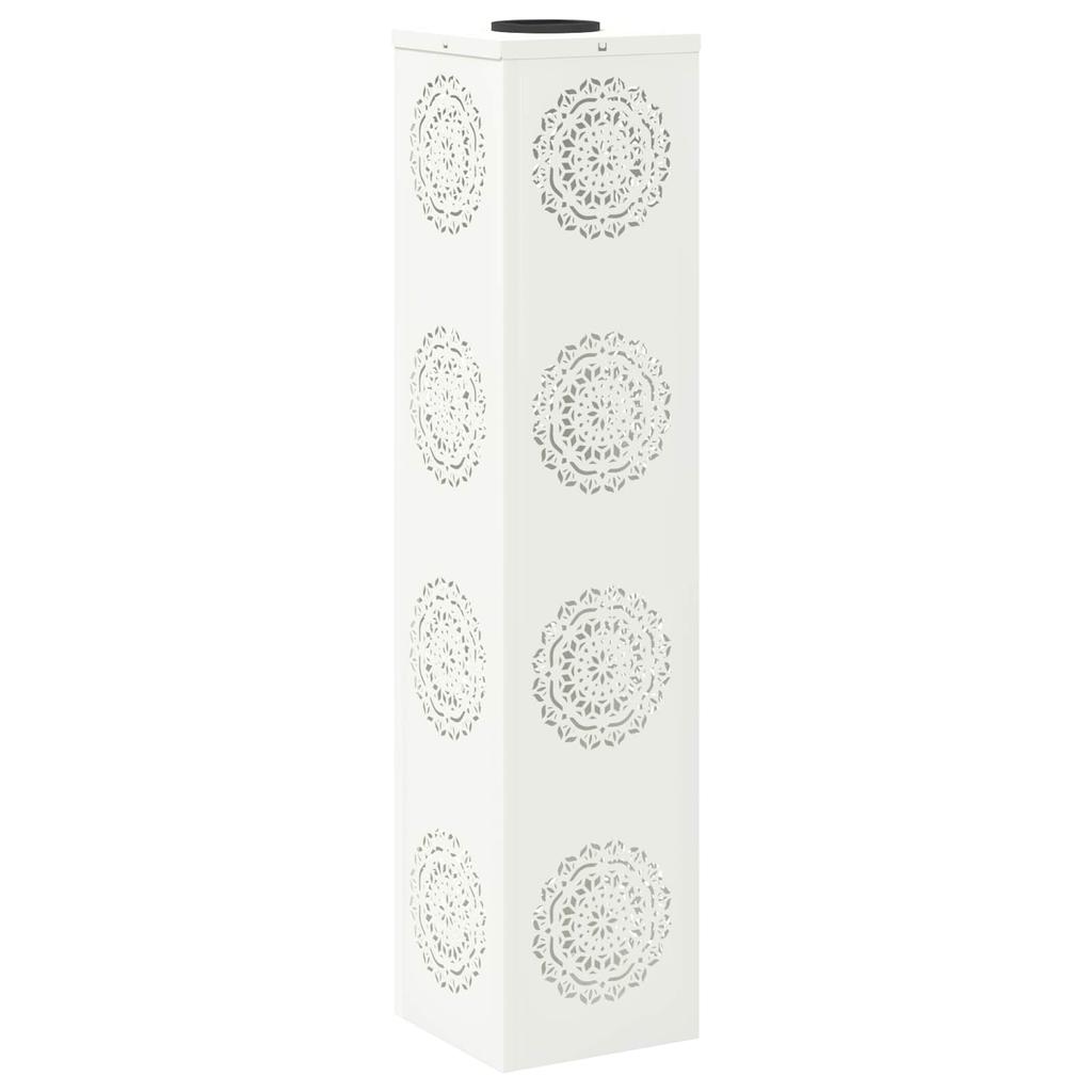 Solar LED Path Light 2 Pcs White Cold Rolled Steel