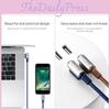 For 6s Iphone 7 Charging Cable Bent Lightning Connector Fast Reach Extended