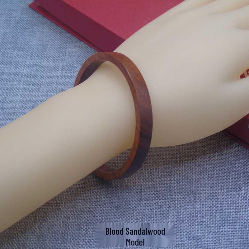 Ethnic Style Purple Rosewood Unisex Square Bracelet – Polished Handcrafted Jewelry for Couples 60mm Inner Diameter