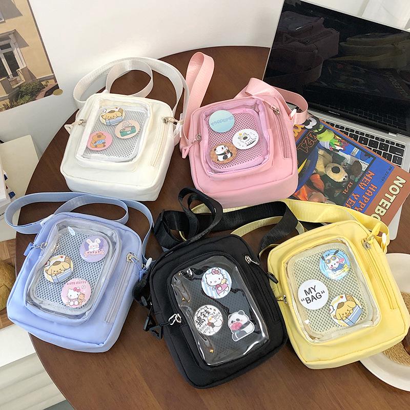 Japanese Transparent Ita Bag: Versatile Small Capacity Crossbody Shoulder Bag for Women