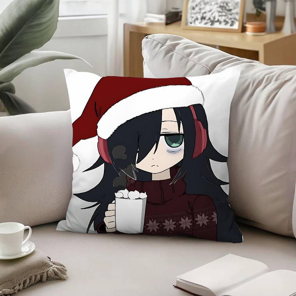 Cute K-Tomoko Kuroki-S Pillow Case Cushion Cover Soft Cute Throw Pillow Case For Car Sofa Pillowcase Polyester With Zipper