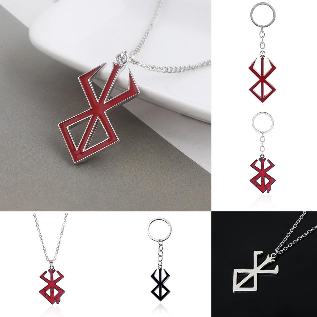 Přívěsek na náhrdelník z anime Berserk s geometrickým designem ze slitiny pro fanoušky Cosplay