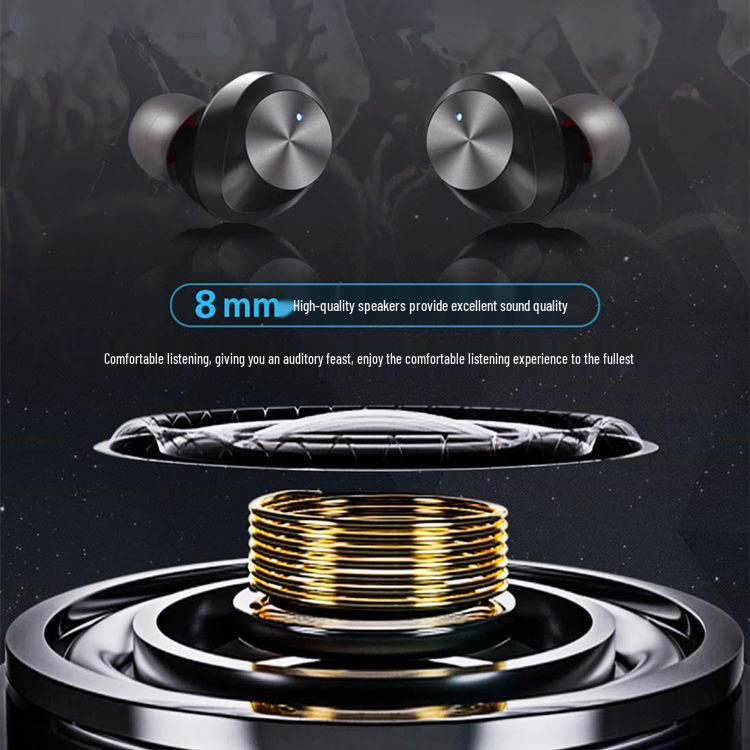 New Hot Model TWS Aluminum Alloy Mini True Wireless 5.3 Bluetooth Earphones with In-Ear Noise Cancelling