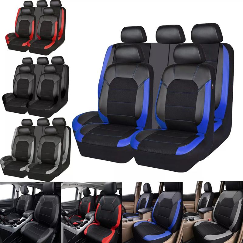 Car Seat Cover Full Set Cloth Universal Polyester Breathable Washable Suitable For Car Truck Van Suv Car Accessories