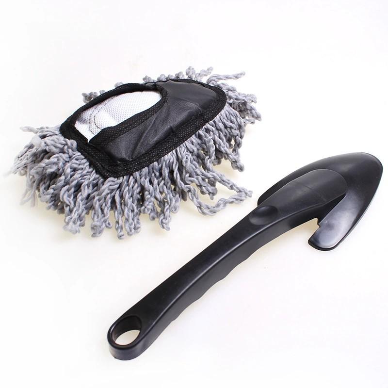 Must-have In-Car Cleaning Brush! In-Car Mini Wax Brush Paired with a Dust Removal Duster Easily Create a Clean Carriage