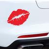 Red Lip Kiss Stickers Car Styling for Auto Car Bumper Window Vinyl Decal Sticker Decals DIY Decor 8x4cm Sexy Car Accessories