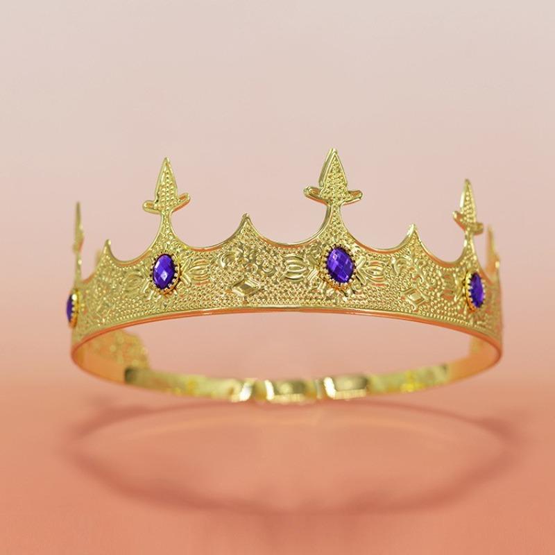 Crown Prince Crown Wedding Birthday Ball Party Halloween Decoration Hairpin