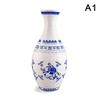 Vaso de quebra-cabeça 3D DIY Montagem Azul e Branco Porcelana Design Plástico Decoração para casa e arranjo de flores Brinquedos para crianças Presentes