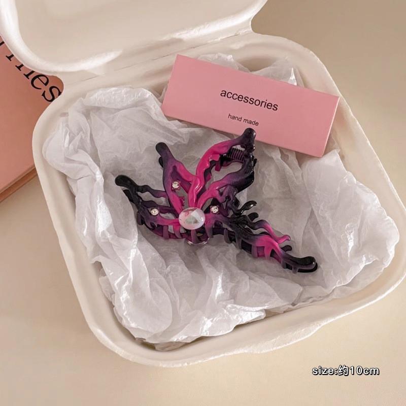 Large Butterfly Metal Hair Clip for Women Elegant Temperament Shark Hair Clip Fashion Girl Hair Clamp