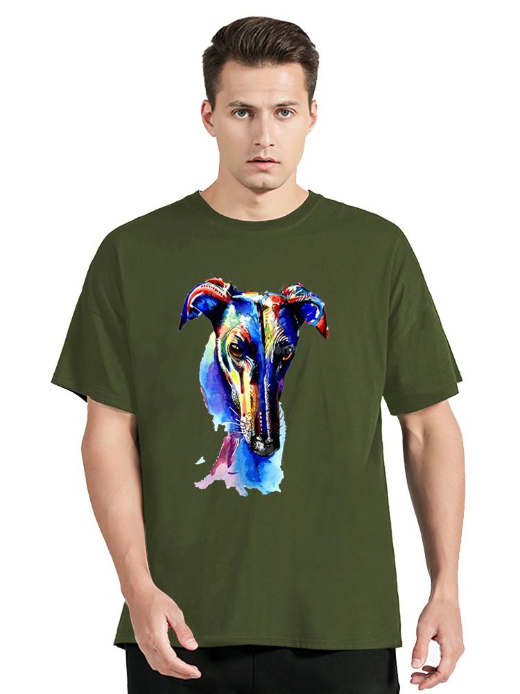 Greyhound Dog T-shirt Men's Clothing Cotton Tshirt Cartoon Graphic Oversized T Shirt Unisex Tops Tees Fitness Men's Clothing