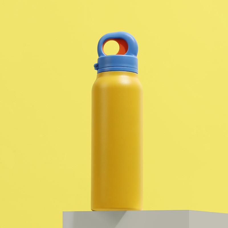 Stainless Steel Insulated Travel Mug With Onehand Open For Outdoor Camping And Commuting