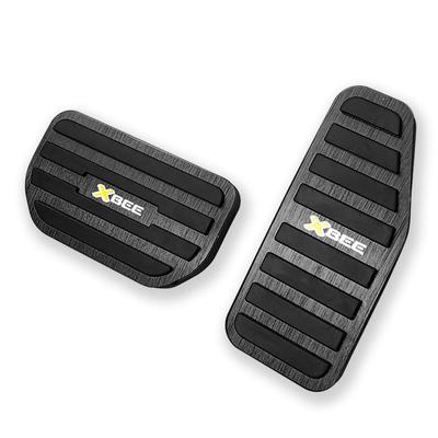 LEXLEYS Suzuki New Crosby MN71S Aluminum Pedal, Axle, Brake Cover, Tool-Free, Anti-Slip, Rubber Custom Dress Up Parts (Black)