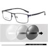 Metal Alloy Photochromic Myopia Eyeglasses for Women Men Prescription Spectacles -0.5 to -3.0 Diopter