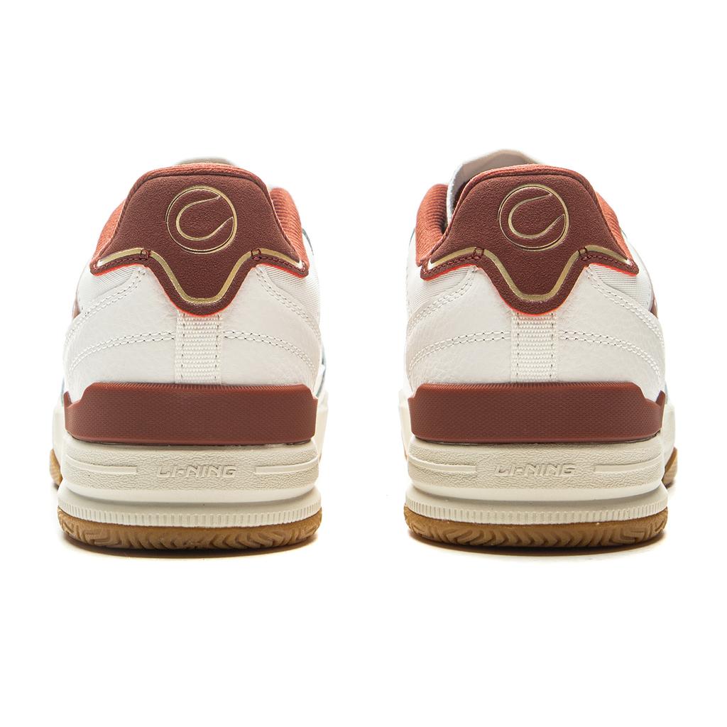 New LiNing Moon Glaze Slip Resistant, Abrasion Resistant, Breathable Low Top Skateboard Shoes Women's White Red AGCV334-2