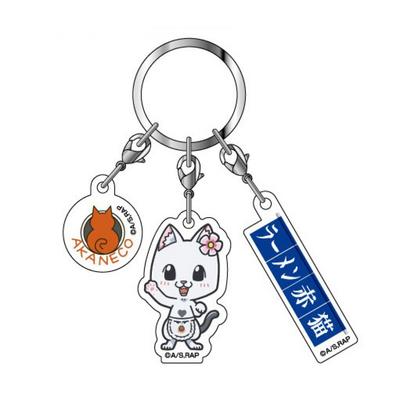 Ramen Akaneko Ramen Akaneko  3 Row Acrylic Key Holder Ramen Akaneko 04 Hana