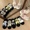 Cute cartoon doll fluffy slippers women's 2025 autumn and winter outer wear thick-soled non-slip cotton slippers women's one-word drag