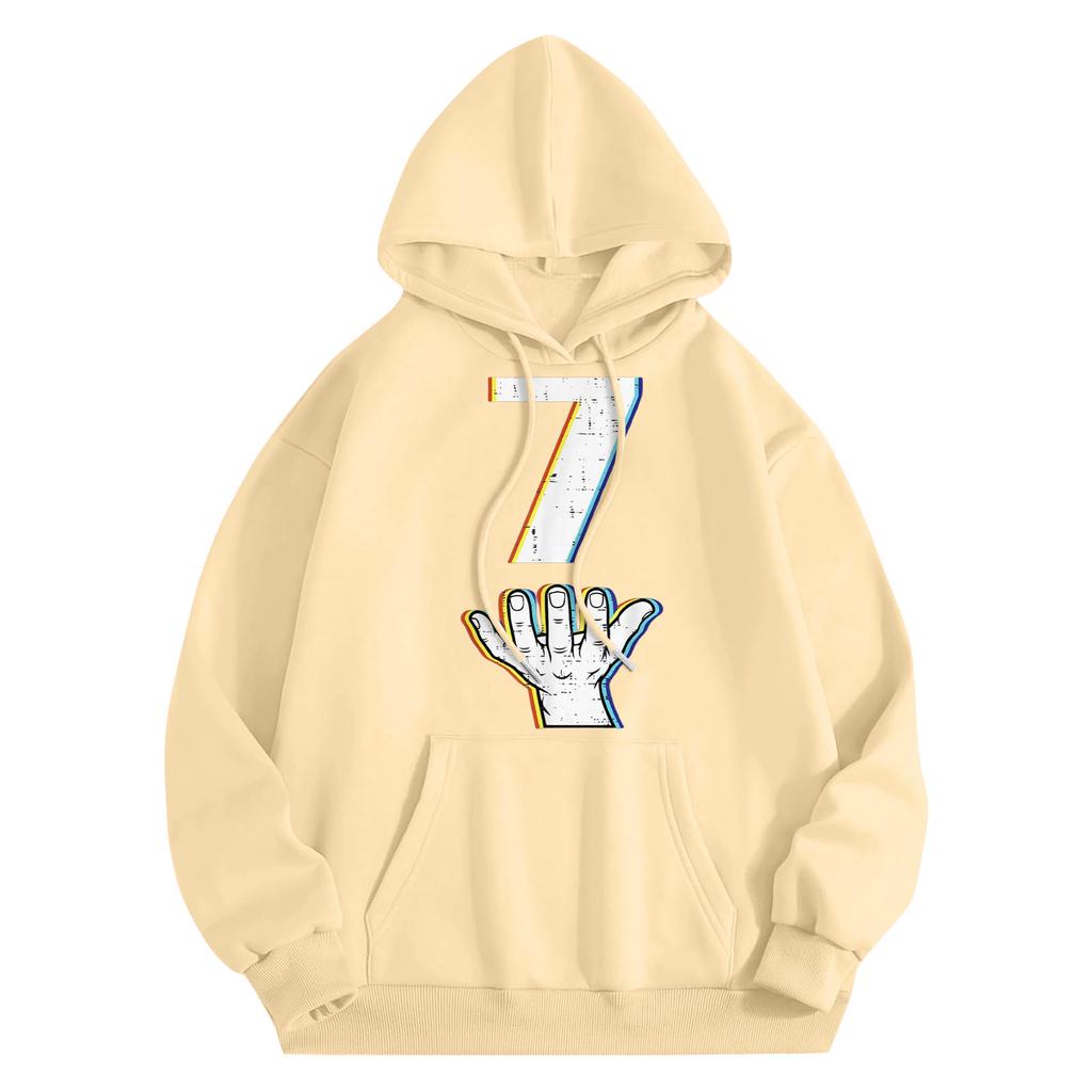 Graphic Hoodies For Women Cute Pullover Long Sleeve Preppy Sweatshirts Letter Printed Hooded Tops Fall Winter