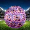 KPop Demon Hunters Print Size 5 Soccer Ball, PU Wear Resistant Football for Match Training and Daily Practice, Birthday Gift for Soccer Fans