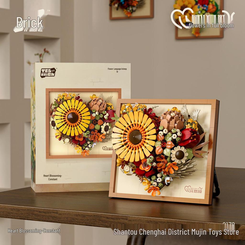 Blooming Series 3D Eternal Flower Photo Frame Toy and Desktop Ornament - Teacher's Day Gift