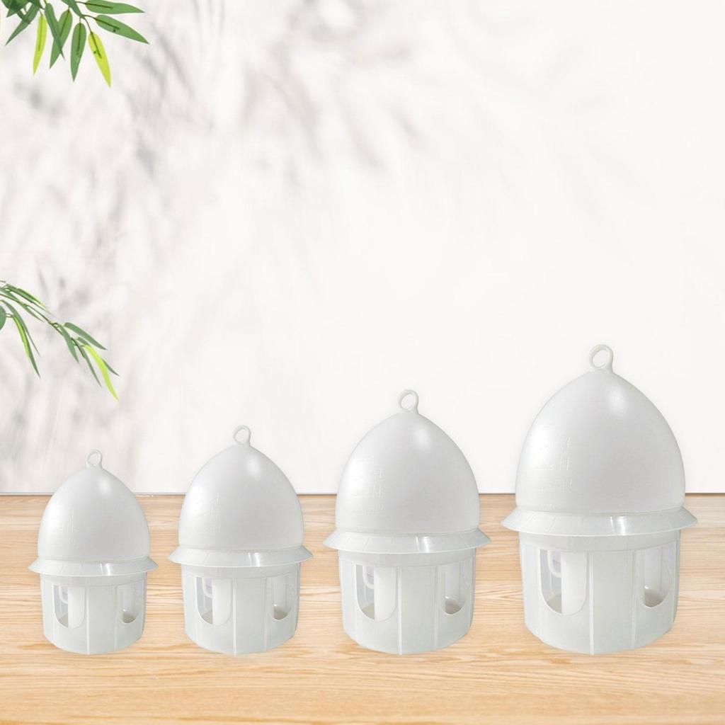 Pigeon Water Feeder Thickened Large Capacity Hanging Design Drinker Drinking Station for Chicken Dove Quail Parrot White