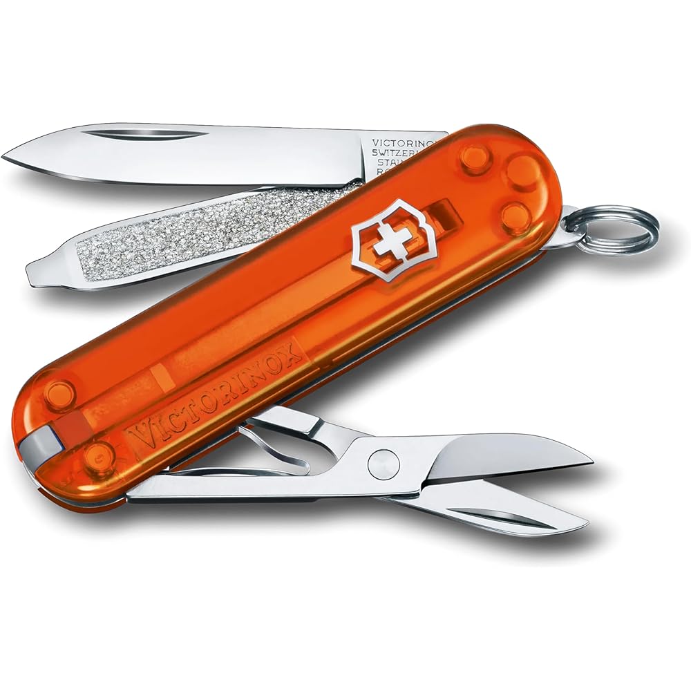 

Victorinox Classic SD Classic Colors Fire Opal Swiss Army Knife Multi-Tool 7 Functions Compact Outdoor Gift