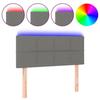 VidaXL LED Headboard Bedroom Furniture Single Bed Accessory Headboard Bed Frame Interior Dark Grey 3121603