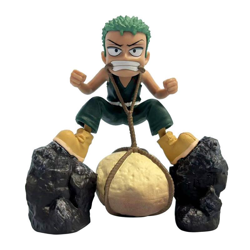 ONE PIECE Q version of childhood Sauron figure desktop animation model chassis car ornaments peripheral toys give gifts