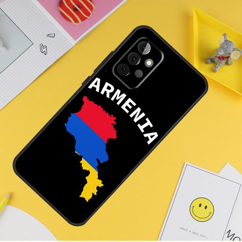 Armenian Flag Phone Case For Samsung Galaxy A53 A33 A13 A12 A32 A52 A14 A34 A54 A15 A25 A35 A55 A71 A51