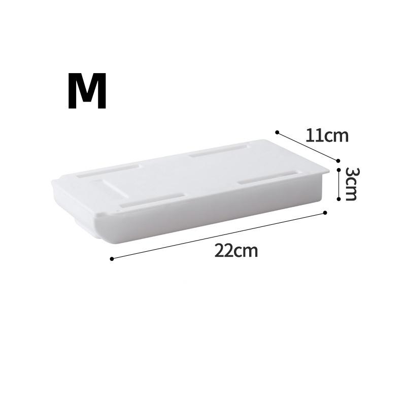 Under-Desk Storage Box With Drawer Punch Free Under Table Storage Drawer Makeup Brush Organizer Office Stationery Storage Box