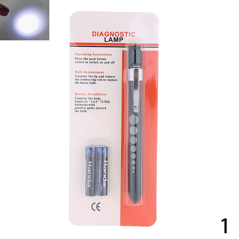 

Портативний медичний світлодіодний ліхтарик-ручка з лінійкою для вимірювання зіниці з батарейкою, міні-ліхтарик, біле+жовте світло для лікаря, медсестри, діагностики 1 чорний