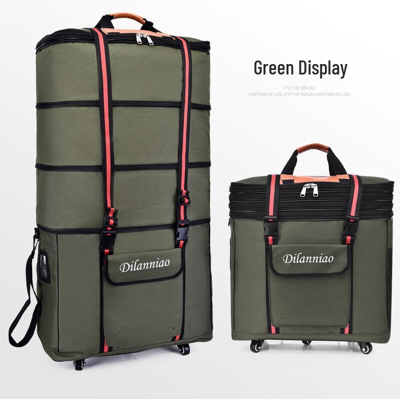 OEING Foldable Oxford Travel Luggage with Universal Wheels