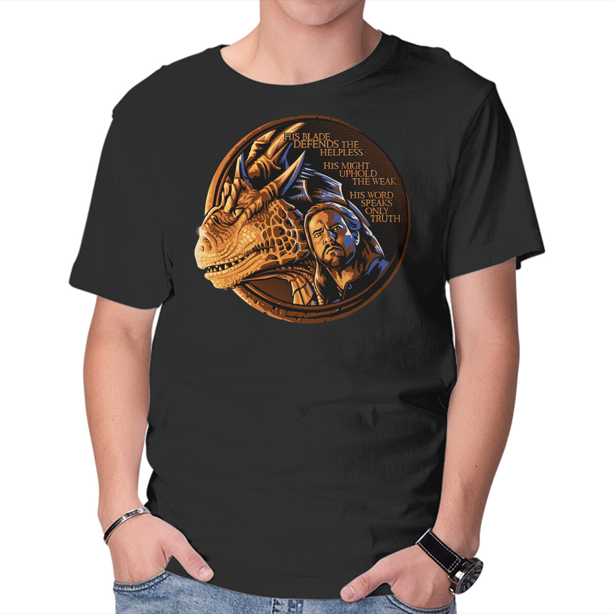 Unisex Crew Neck T-Shirt The Old Code Graphic Short Sleeve Casual Tee XXL
