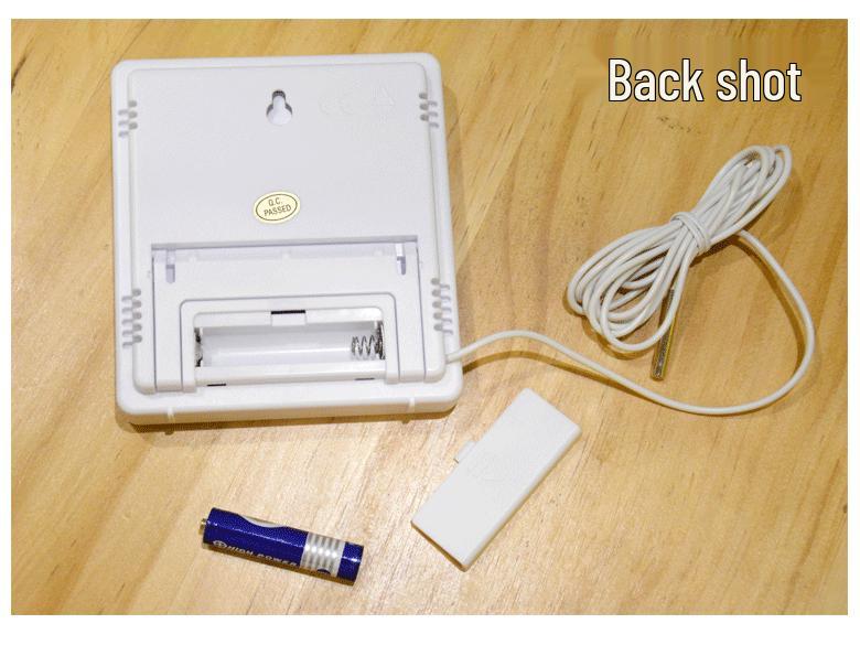 HTC-2 Indoor/Outdoor Thermohygrometer Alarm Clock with Dual Temperature Display and Probe