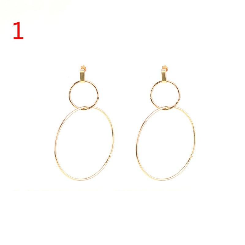European and American jewelry original street earrings geometric exaggerated metal earrings ear ring
