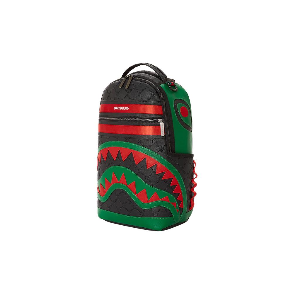 New SPRAYGROUND PVC Large Capacity Travel Bags Backpack Large Size Unisex Black W0845701