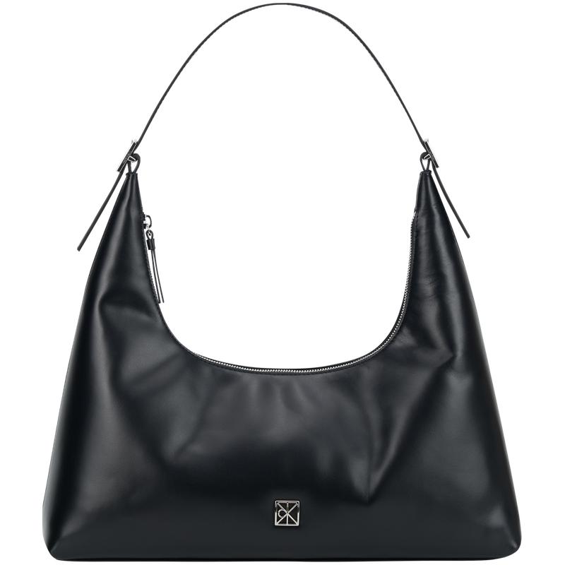 

Calvin Klein Elegant Commuter Monogram Leather Shoulder Bag Women Shoulder Bag Space-Black 4F3262G-UB1 Basic Set (Bag)