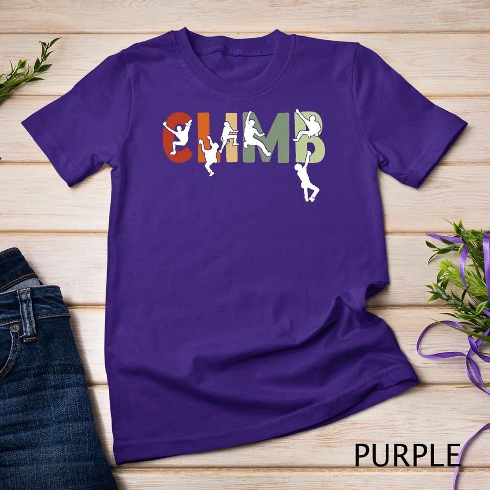 Vintage Climbing Bouldering Rock Climber Climbing T-Shirt Unisex T-shirt 8 2XL