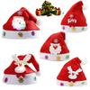Light Kids Led  Adult Christmas Hat Santa Claus Snowman Reindeer Cap Xmas Gifts
