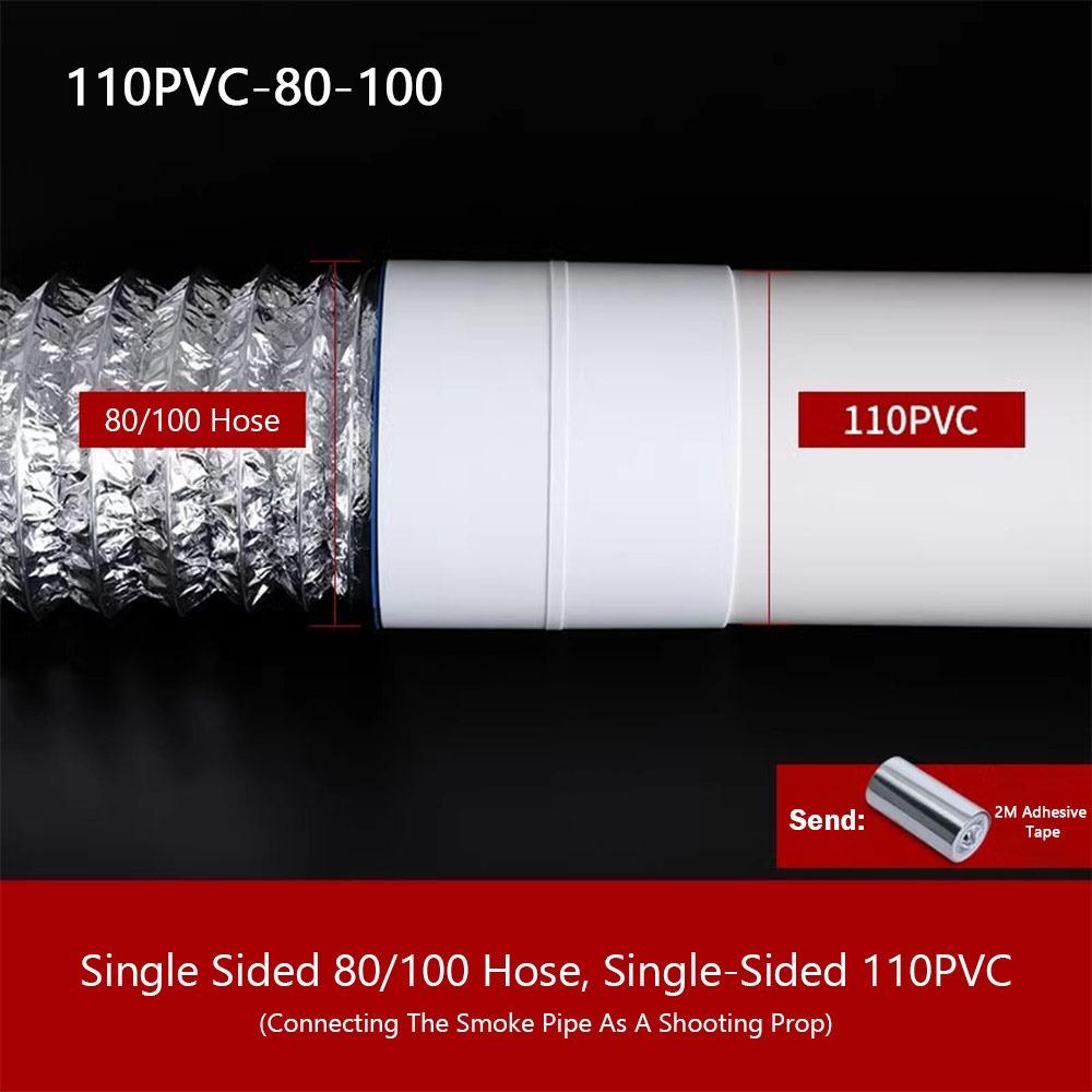 

1Pcs Durable 75/110mm Bathroom Check Valve PVC Round Pipe Exhaust Fan Air Duct Backdraft Damper for Bathroom Kitchen Accessories