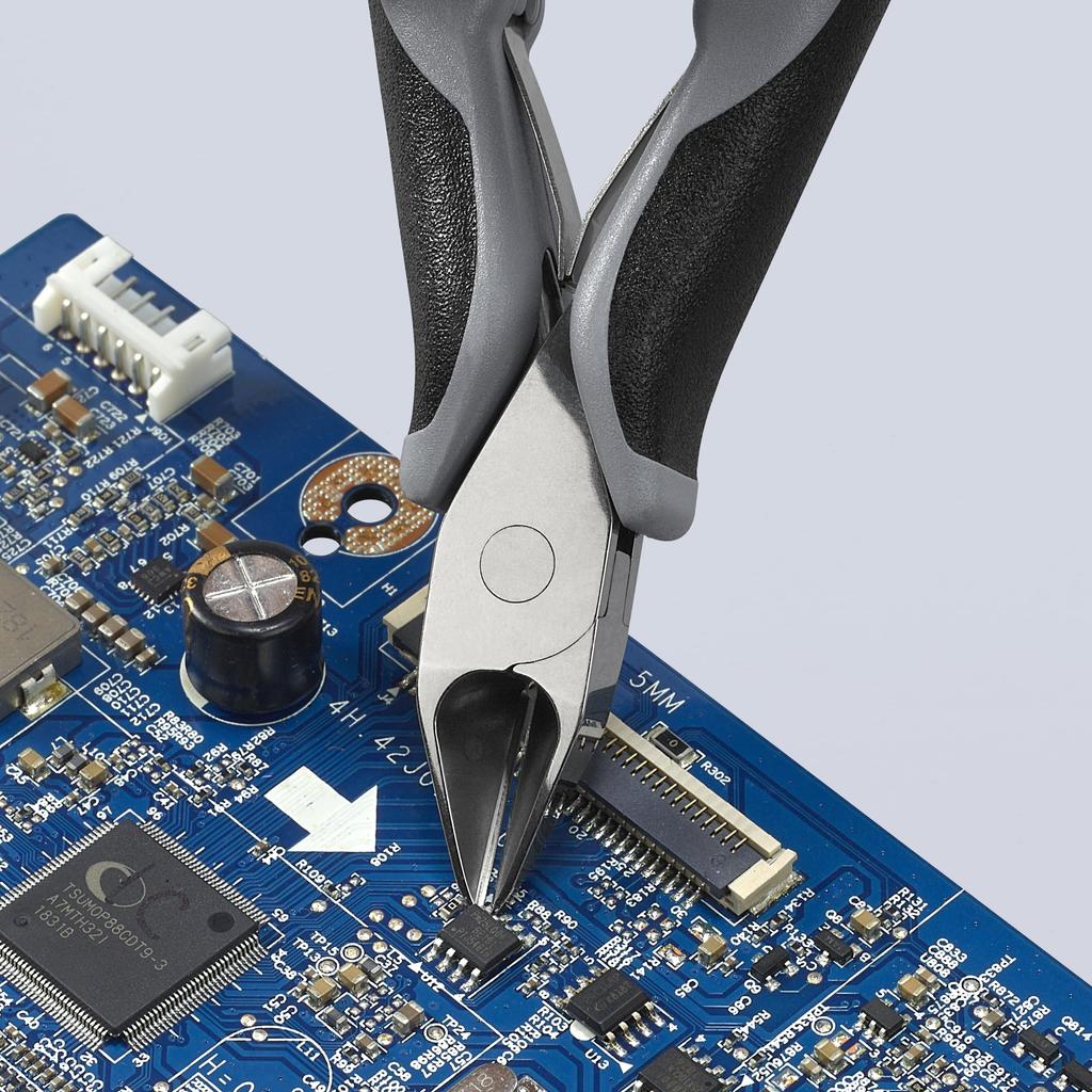 KNIPEX Präzisions-Seitenschneider 7742130ESD, Antistatisch, 130mm,