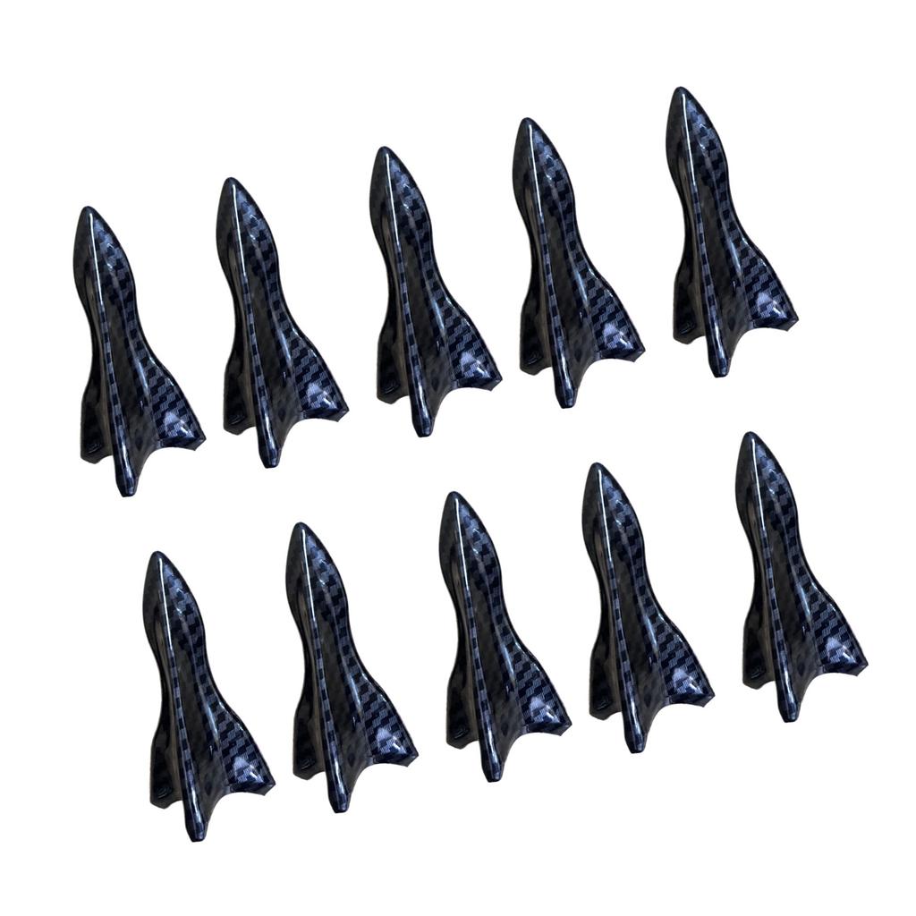 10pcs Universal Shark Fin Vortexs Generators Vehicle Aerodynamic Enhancement Upgrades for Car Roof Spoilers & Bumpers