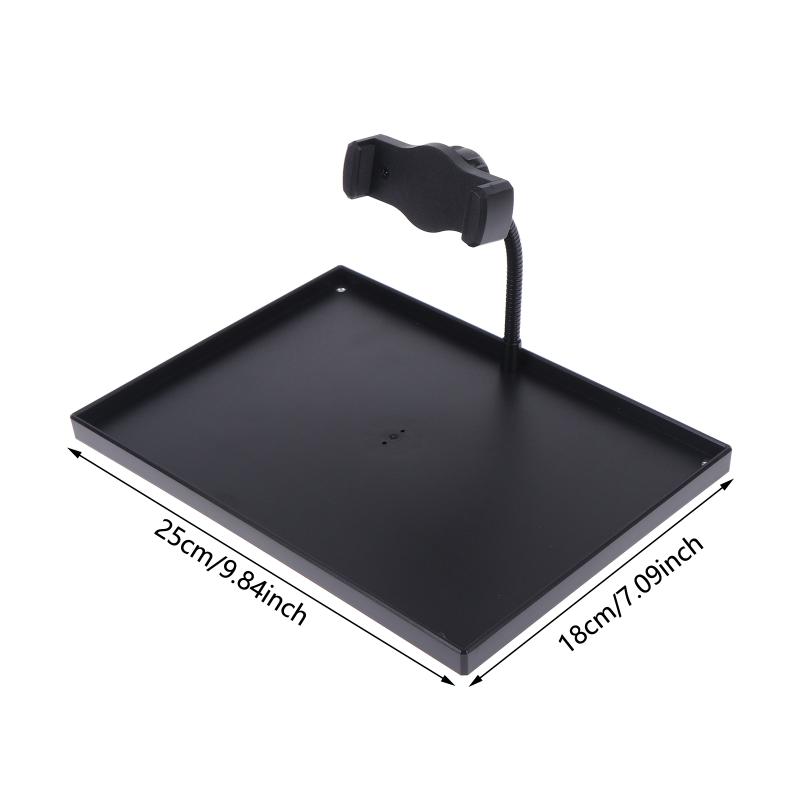 Microphone Stand Sound Card Tray 1 Set Sturdy Plastic Bracket Easy Install for Live Streaming Vlogging Online Class