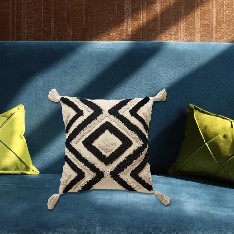 Nordic Style Throw Pillow Covers Bohemian Diamond Tufted Pillow Cushion Cover