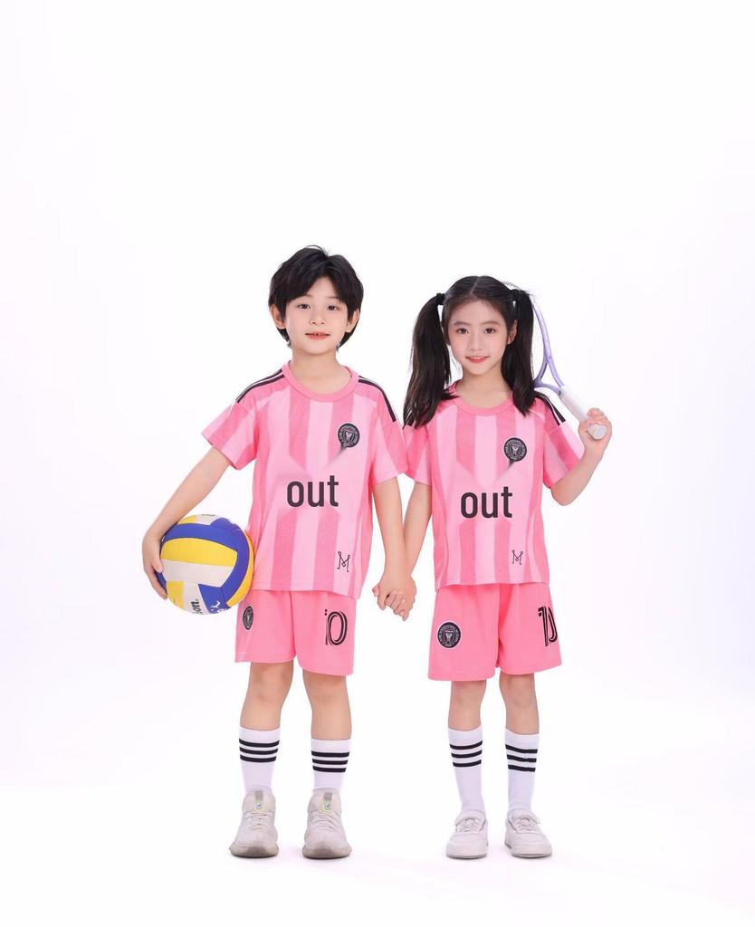 2025-26 Miami Home Pink Messi #10 Soccer Jersey, Kids & Adults Sizes 14-3XL