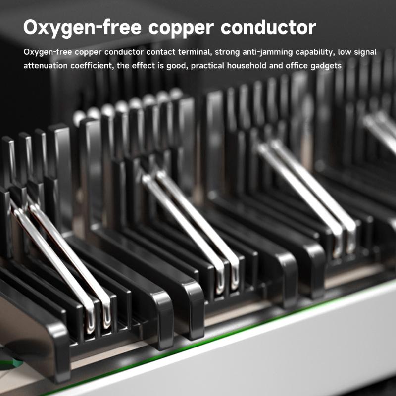 4-kierunkowy adapter RJ45 na RJ11 Konwerter sieciowy na telefoniczny do użytku domowego i biurowego dla czystej i niezawodnej komunikacji