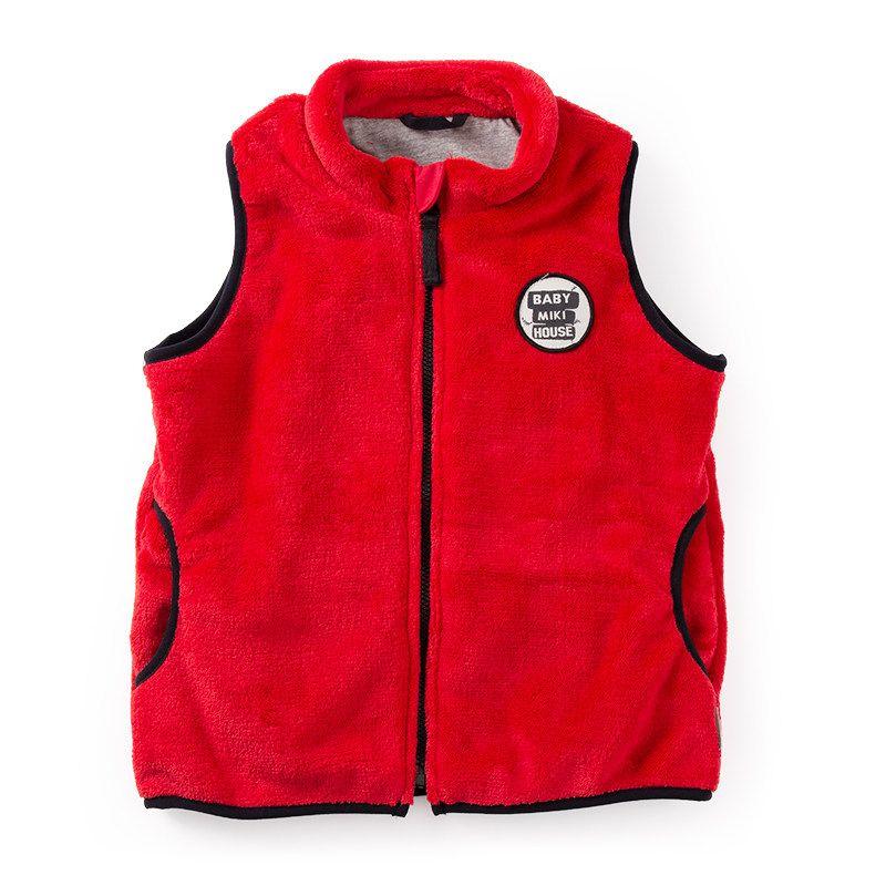 Qianqujia Japanese Fleece-Lined Waistcoat Warm Vest Children's Clothing